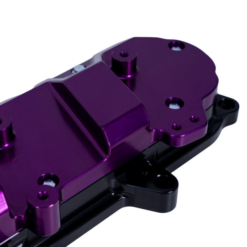 GM truck L8X two-piece billet valve-cover assembly