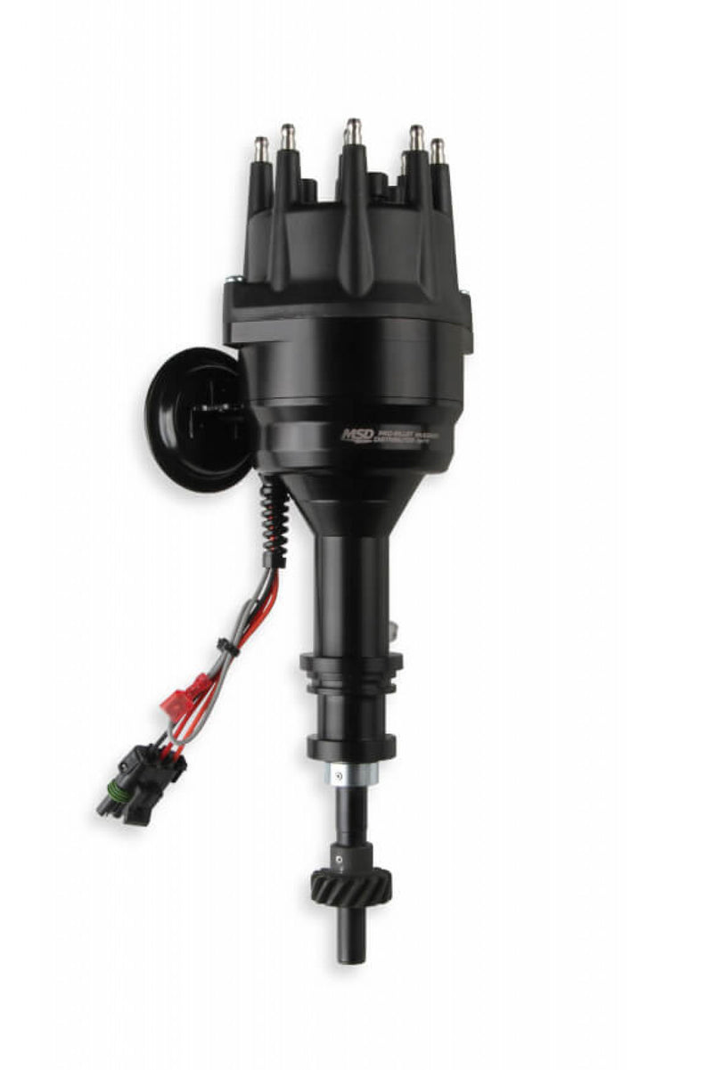 MSD Black Distributor, Ford, 351C-460, Ready-to-Run, Steel Gear