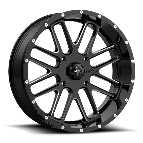 BANDIT UTV 18X7 4X137 G-BLK MILL 00MM