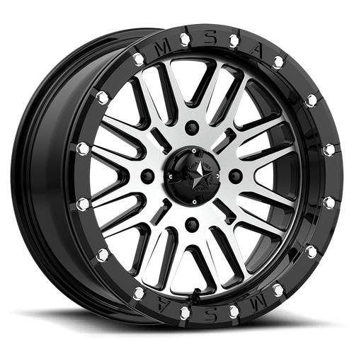 BRUTE UTV BL 16X7 4X156 G-BLK MACH 10MM