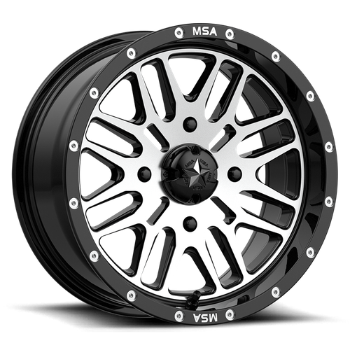BRUTE UTV 15X7 4X156 G-BLK MACH 10MM