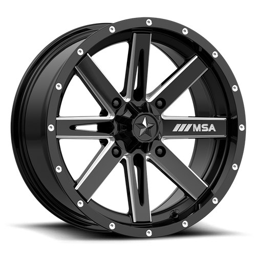 BOXER UTV 15X7 4X137 G-BLK MILL 10MM