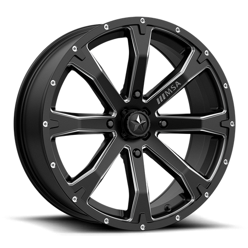 BOUNTY UTV 18X7 4X137 S-BLK MILL 10MM