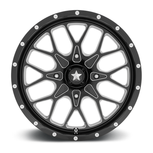 PORTAL UTV 15X7 4X156 115 G-BLK-MILL +10