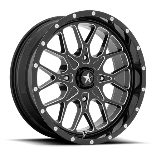 PORTAL UTV 20X7 4X156 115 G-BLK-MILL +0