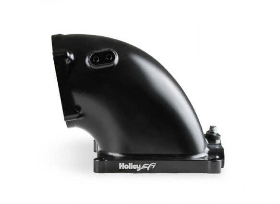 Holley EFI Billet 4500 EFI Throttle Body Intake Elbow-Ls- Black Finish