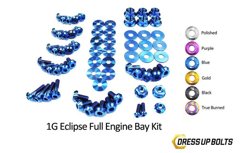 Mitsubishi 1G Eclipse (1990-1994) Titanium Dress Up Bolts Full Engine Bay Kit