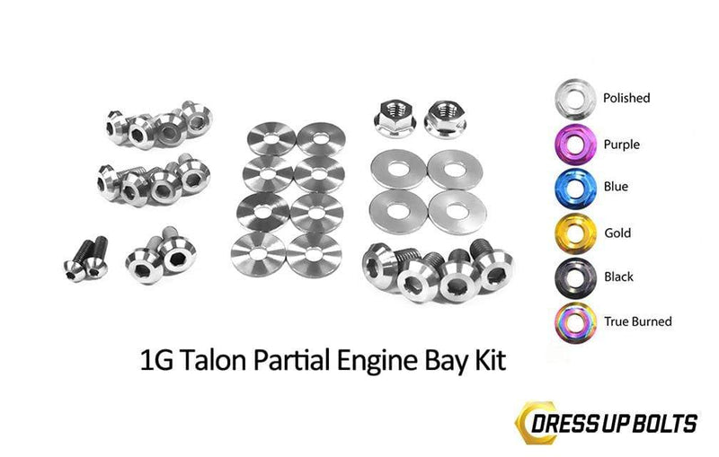 Eagle 1G Talon DSM (1990-1994) Titanium Dress Up Bolts Partial Engine Bay Kit