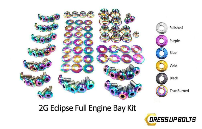 Eagle 2G Talon DSM (1995-1999) Titanium Dress Up Bolts Full Engine Bay Kit