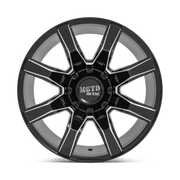 MO804 22X12 5X5.0/5.5 G-BLK MILL -44MM