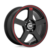 MR116 17X7 4X100/4.5 M-BLK/RED +40MM