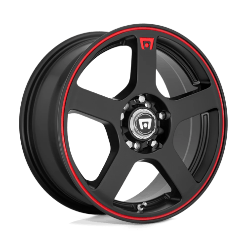 MR116 16X7 4X4.25/4.5 M-BLK/RED +40MM
