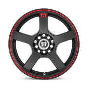 MR116 17X7 4X100/4.5 M-BLK/RED +40MM