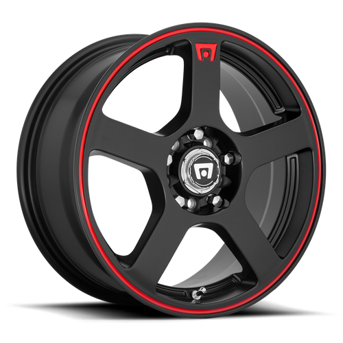 MR116 17X7 4X100/4.25 M-BLK/RED +40MM