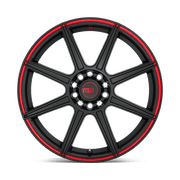 MR142 17X7 5X4.25/4.5 S-BLK RED 40MM