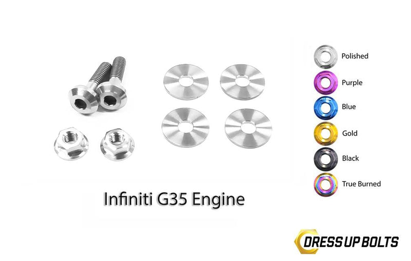 Dress Up Bolts Titanium Hardware Engine Cover Kit - VQ35DE G35 Engine