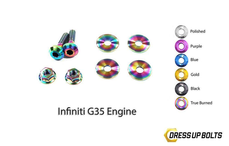 Dress Up Bolts Titanium Hardware Engine Cover Kit - VQ35DE G35 Engine