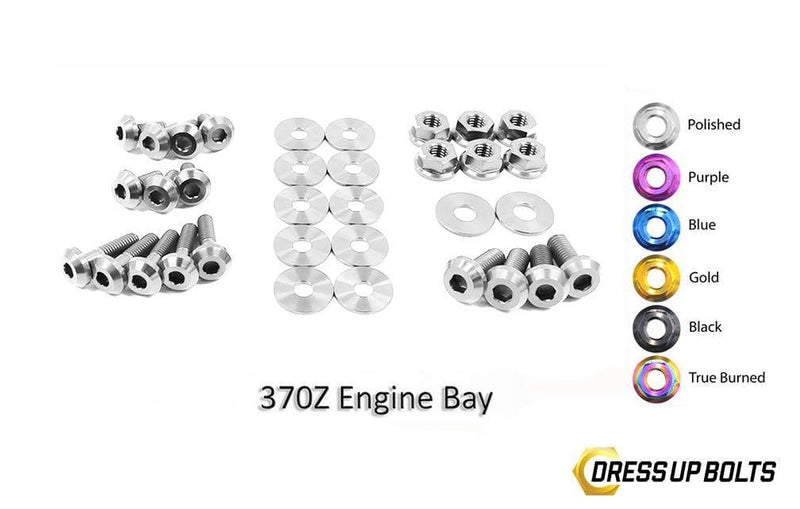 Dress Up Bolts Titanium Hardware Engine Bay Kit - Nissan 370Z (2009-2020)