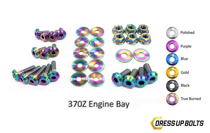 Dress Up Bolts Titanium Hardware Engine Bay Kit - Nissan 370Z (2009-2020)