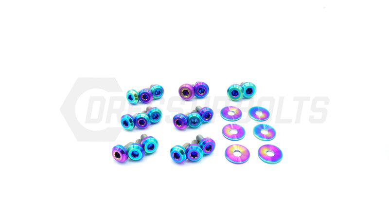 Nissan Silvia S13 (1989-1995) Titanium Dress Up Bolts Partial Engine Bay Kit