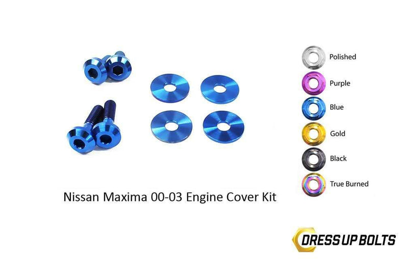 Nissan Maxima (2000-2003) Titanium Dress Up Bolts Engine Cover Kit
