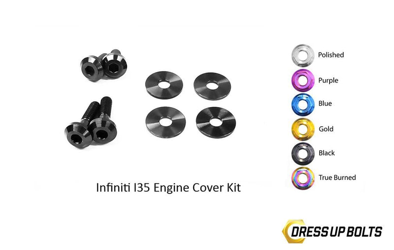 Dress Up Bolts Titanium Hardware Engine Cover Kit - VQ35DE Maxima Engine