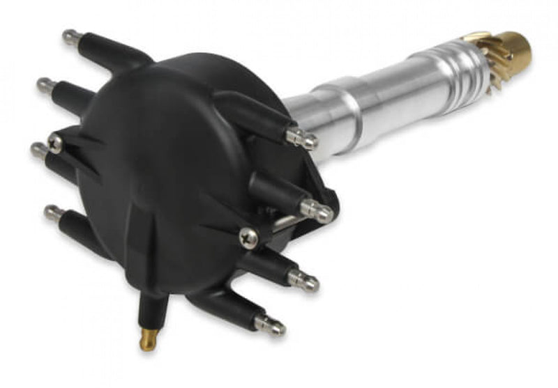 Chevy Crank Trigger Distributor with Black Crab Cap