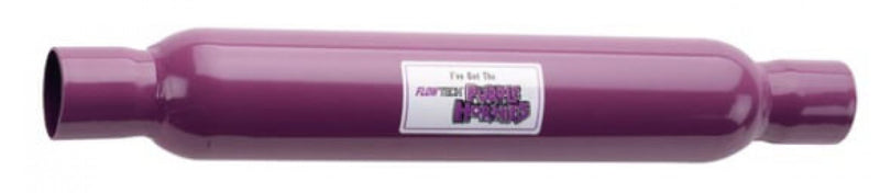 Flowtech Muff - Purple Hornie 2.25" In/Out Exhaust Muffler
