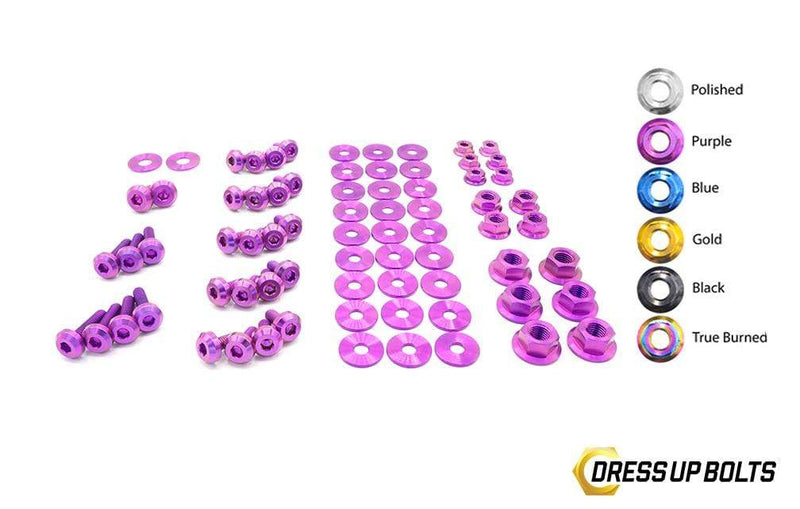 Dress Up Bolts Stage 2 Titanium Hardware Engine Bay Kit - Nissan S15 (1999-2002)