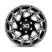 XD860 22X12 5X5.0 G-BLK MILL -44MM