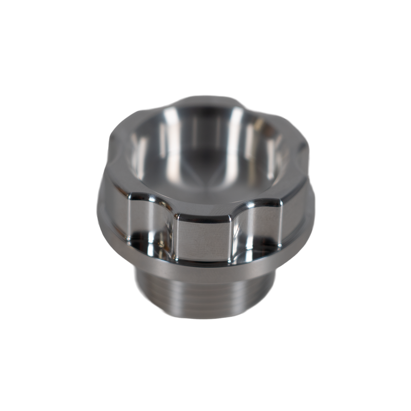 Raw and black anodized TooHighPsi oil fill caps