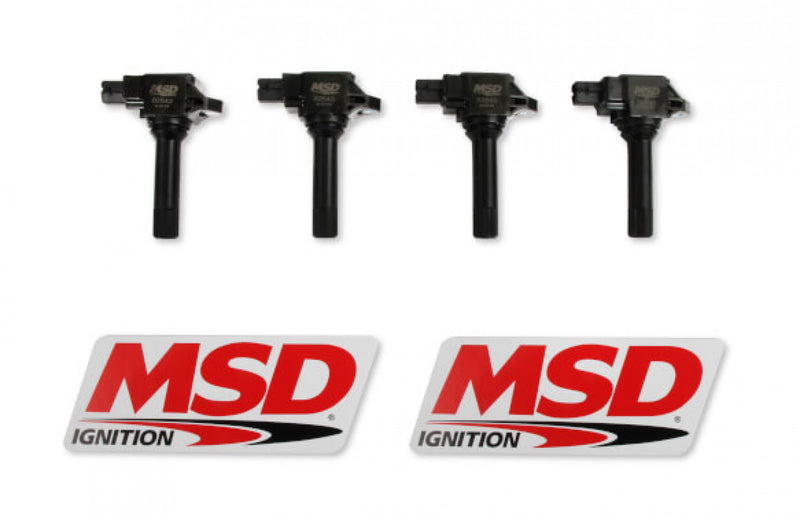 MSD Ignition Coil - Blaster Series  - Subaru/Toyota/Scion H4 - 2.0L - Black - 4-Pack