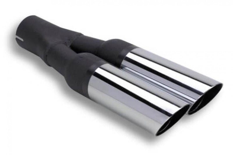 Flowtech Dual 2 1/2 Inch Slash Cut Outlet Exhaust Tail Pipe Tip