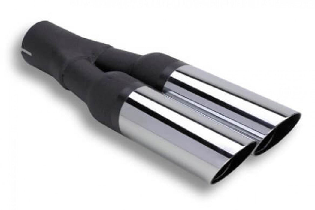 Flowtech Dual 2 1/2 Inch Slash Cut Outlet Exhaust Tail Pipe Tip