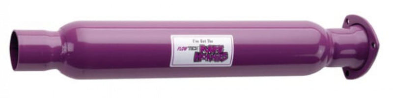 Flowtech Muff - Purple Hornie 3"X 3 Hole Exhaust Muffler