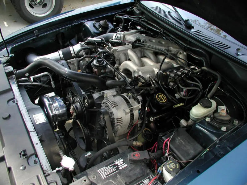 ProCharger Mustang V6 installation reference; model year and selected hardware may differ