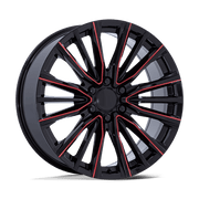 PR223 24X10 6X5.5 78 +28 G-BLK MILL-RED