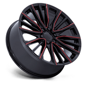 PR223 22X9 6X5.5 78 +28 G-BLK MILL-RED