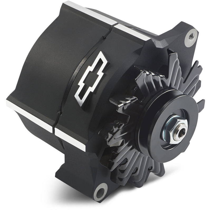 Alternator Raised Bowtie Emblem Black Crinkle