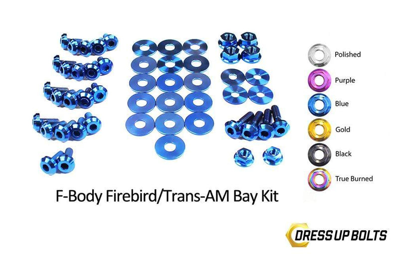 Pontiac Firebird/Trans Am (1998-2002) F-Body Titanium Dress Up Bolts Engine Bay Kit