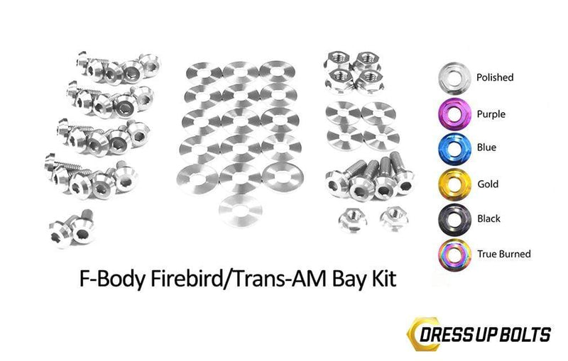 Pontiac Firebird/Trans Am (1998-2002) F-Body Titanium Dress Up Bolts Engine Bay Kit