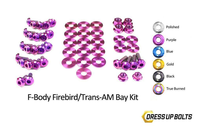 Pontiac Firebird/Trans Am (1998-2002) F-Body Titanium Dress Up Bolts Engine Bay Kit
