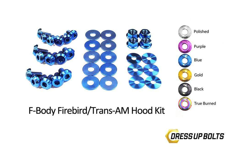 Pontiac Firebird/Trans Am (1998-2002) F-Body Titanium Dress Up Bolts Hood Kit