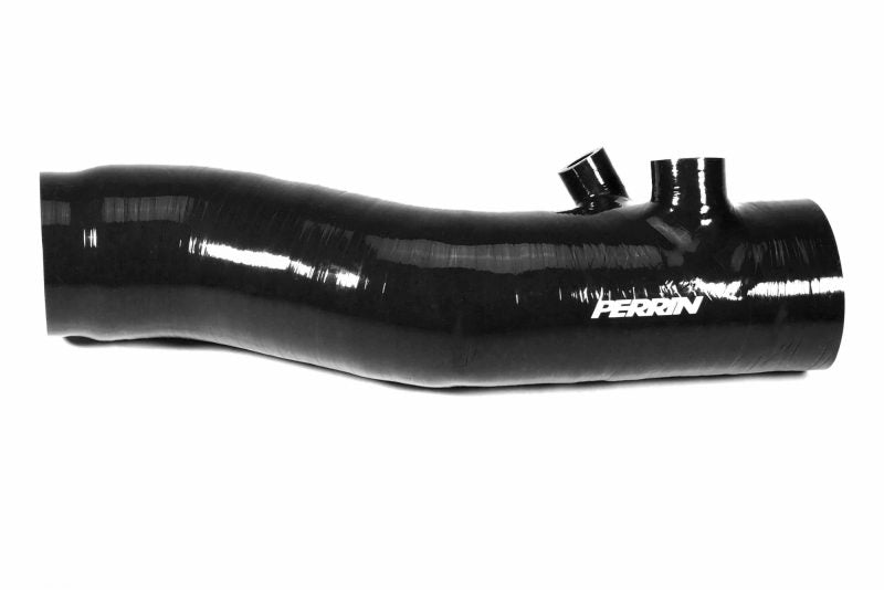 Perrin [22-24 WRX] Red/Black 3in Turbo Inlet Hose w/ Nozzle - Longer Version | PSP-INT-425
