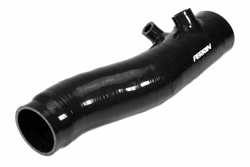 Perrin [22-24 WRX] Red/Black 3in Turbo Inlet Hose w/ Nozzle - Longer Version | PSP-INT-425