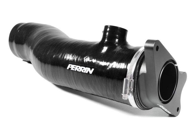 Perrin [22-24 WRX] Red/Black 3in Turbo Inlet Hose w/ Nozzle - Longer Version | PSP-INT-425