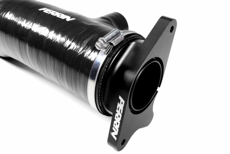 Perrin [22-24 WRX] Red/Black 3in Turbo Inlet Hose w/ Nozzle - Longer Version | PSP-INT-425