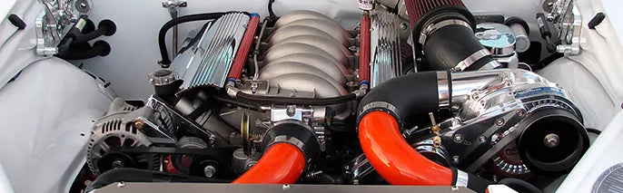 ProCharger LS Classic serpentine installation reference; shown vehicle and optional accessories are not included.