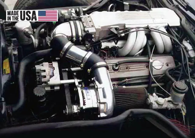 Manufacturer Corvette C4 L98 TPI ProCharger installation reference; pictured finish and configuration may differ from selected kit
