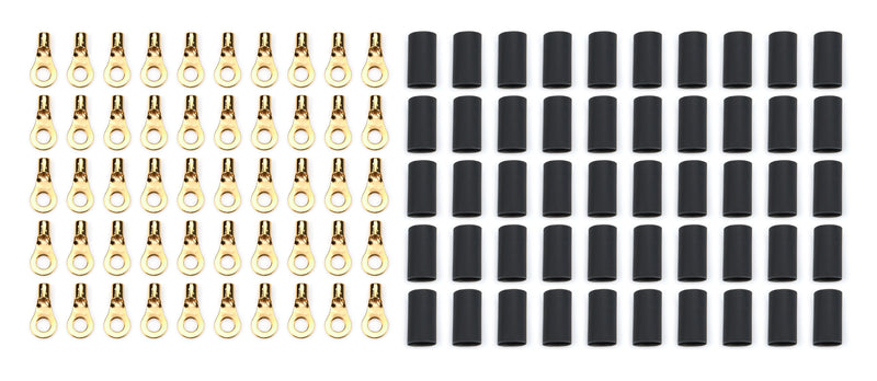 Ring Terminal #8 14-16 Ga w/Heat Shrink 50pk